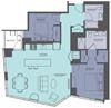 Floor Plan at Moment, Chicago, IL 60611